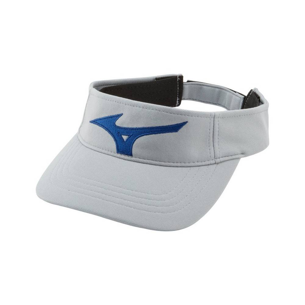 Mizuno Tour - Bayan Visor - Gri/Kraliyet Mavisi Türkiye (ZWQLOC-610)